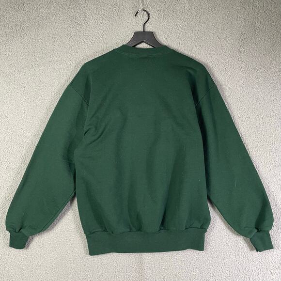 Vintage Jerzees Grandpa’s Fishing Buddy Green Sweatshirt L Made in USA Funny - Picture 2 of 8
